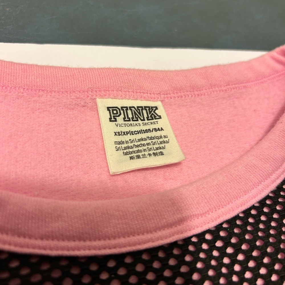 Pink VICTORIA'S SECRET  Sweatshirt.  Pink Nation Sweatshirt. Women’s XS. Comfy - Picture 12 of 13